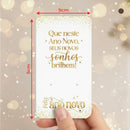 100 Un Card Tag Brinco Ano Novo 9x5cm - Feliz Ano Novo