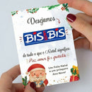 Cartão para Mimos de Natal (BIS) - Pronta Entrega
