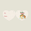 Mini cartão de Coração - Presépio