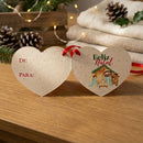 Mini cartão de Coração - Presépio