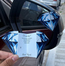 Cartão Divulgação Criativa para carro - Diamante - Pronta Entrega