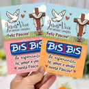 Cartão Para Bis - Feliz Páscoa - Jesus Vive