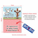 Cartão Para Bis - Feliz Páscoa - Jesus Vive