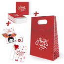 100un Kit 3 O amor está no ar - Caixinha P +Sacolinha  + Cartão