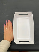 Cesta de Papel para Presente P - Branco