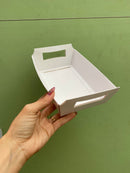 Cesta de Papel para Presente P - Branco