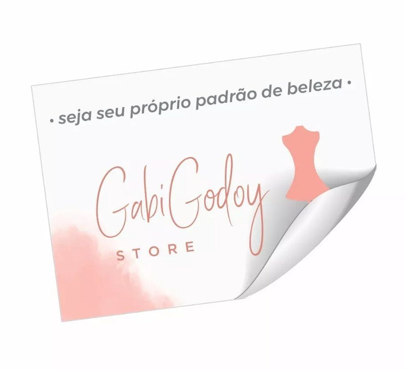 Adesivo 5x3cm - COM O SEU LOGO - ADRT5X3