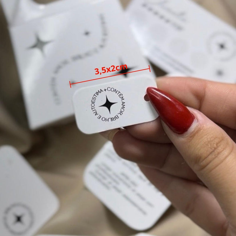 Kit Tag Economica com Embalagem Economica - Básico - Pronta Entrega