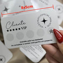 501 un Kit Tag Certificado e Fidelidade - Estampa Contém Amor - Pronta Entrega