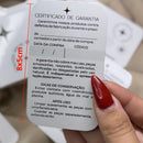 501 un Kit Tag Certificado e Fidelidade - Estampa Contém Amor - Pronta Entrega