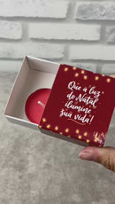Mini Caixinha de Natal + Velinha