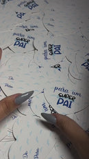 Mini cartão de Coração - Super Pai - Coleção Dia dos Pais