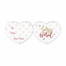 Mini cartão de Coração - Feliz Natal