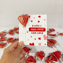 24un Card com Pirulito - Dia dos Namorados