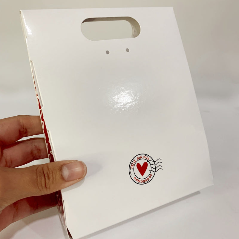 25un Embalagem Sacola O Amor Sempre Vence- Dia Dos Namorados