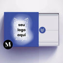 Caixinha Gaveta M - HOLOGRÁFICA - COM SEU LOGO - 8X8X2,5CM