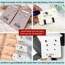 Combo - COM SEU LOGO - Tag, Sacolinha, Cartinha e Adesivo