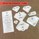 Conjunto de Tag Diamante com Brinde - 5000un - TD