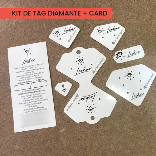 Conjunto de Tag Diamante com Brinde - 1000un - TD