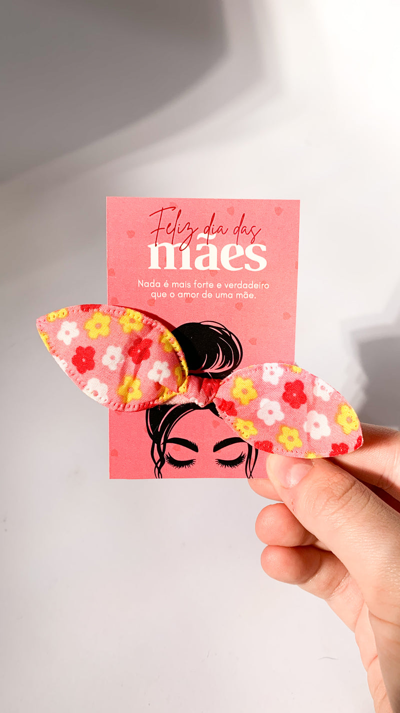 Card com Laço (Xuxinha) - Feliz Dia das Mães - 24un