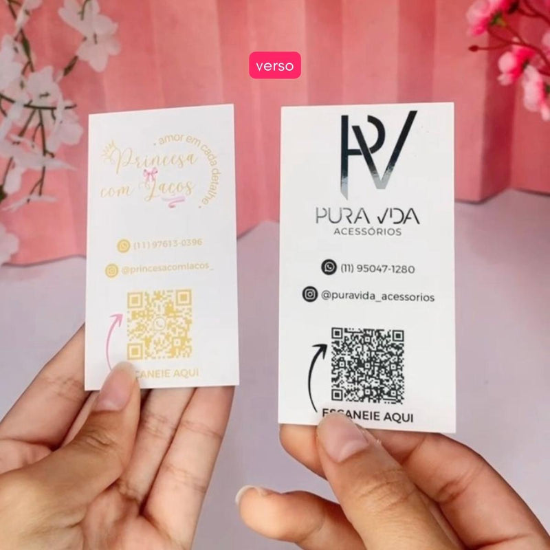 Cartão Feed HOLOGRAFICO - COM SEU LOGO