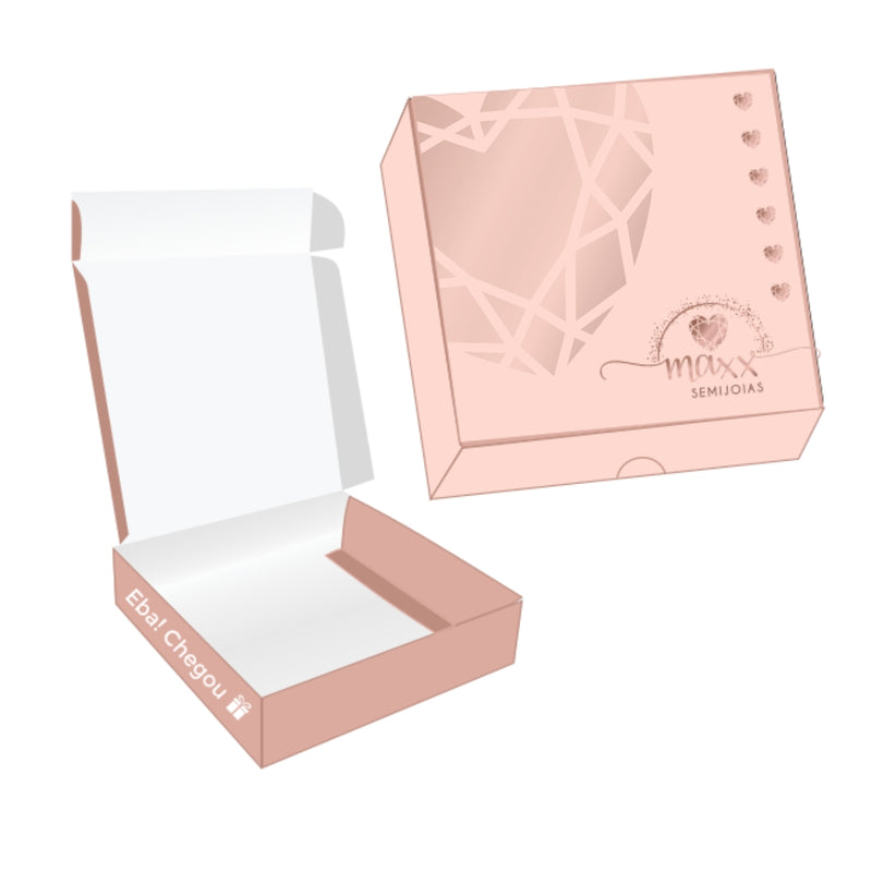 Caixinha Basculante - COM SEU LOGO - 8X8X2CM - CXQ
