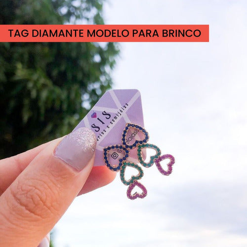 Conjunto de Tag Diamante com Brinde - 1000un - TD