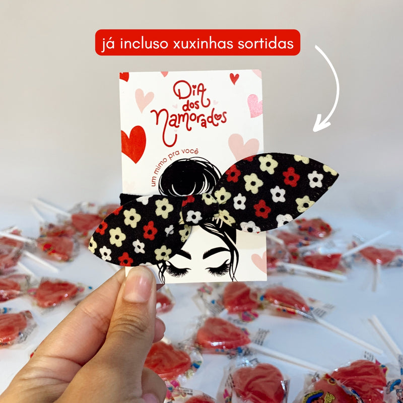 Card com Laço (Xuxinha) - Feliz Dia dos Namorados - 24un